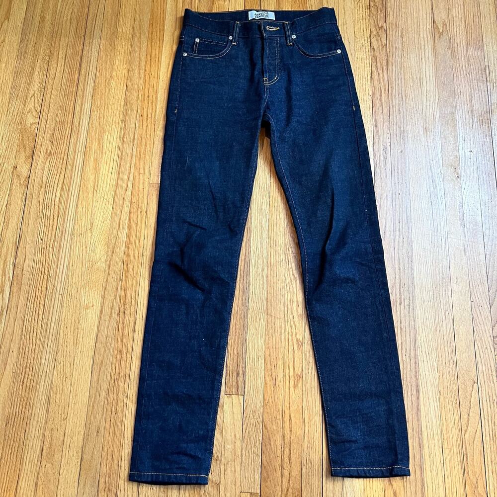 Naked & Famous Denim "Hard + Soft Selvedge" Deep Indigo Straight Jeans